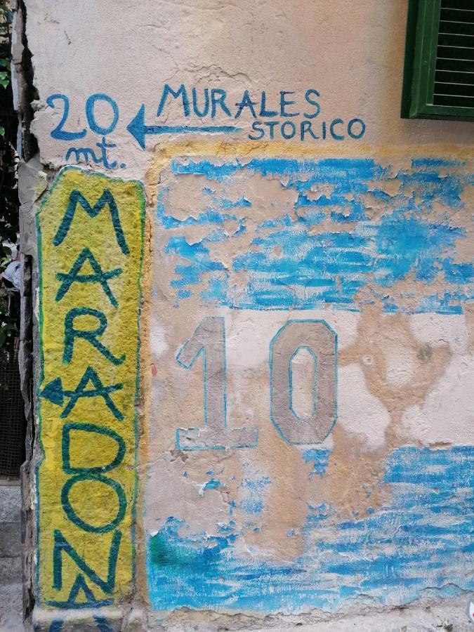 Geman Flat - 1 Min Maradona Mural Nápoles Exterior foto