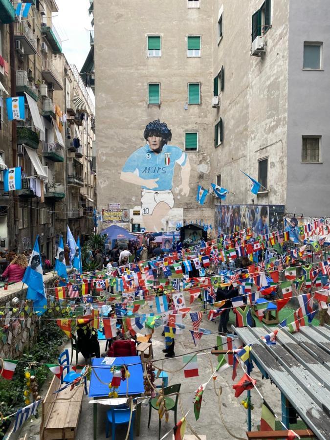 Geman Flat - 1 Min Maradona Mural Nápoles Exterior foto