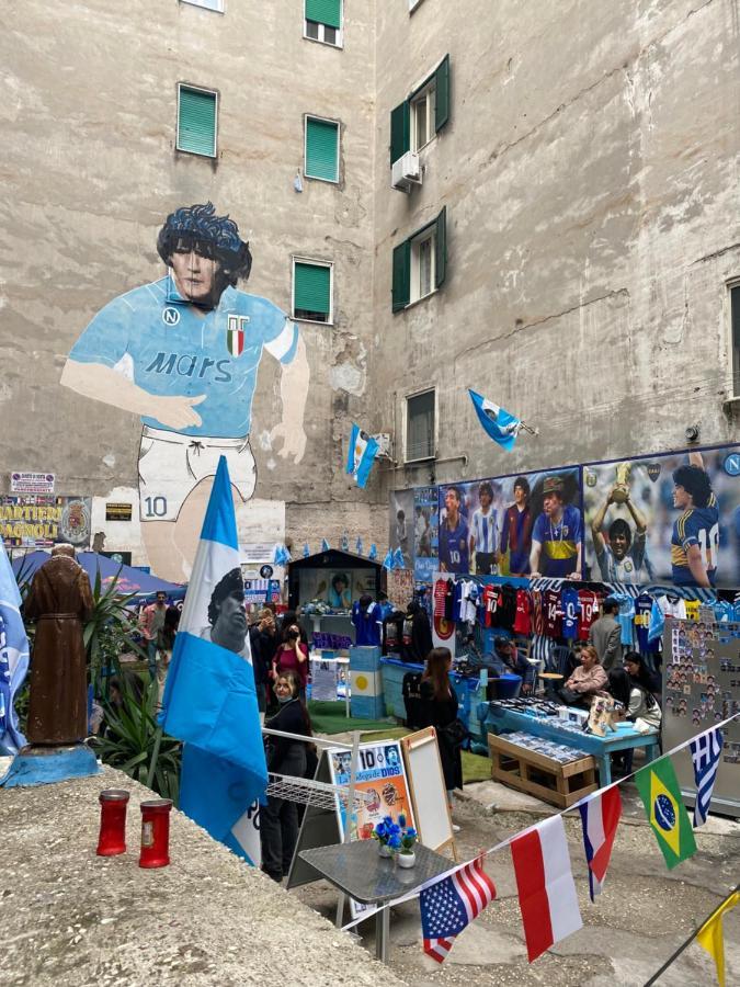 Geman Flat - 1 Min Maradona Mural Nápoles Exterior foto