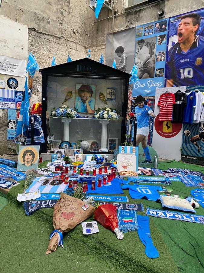 Geman Flat - 1 Min Maradona Mural Nápoles Exterior foto